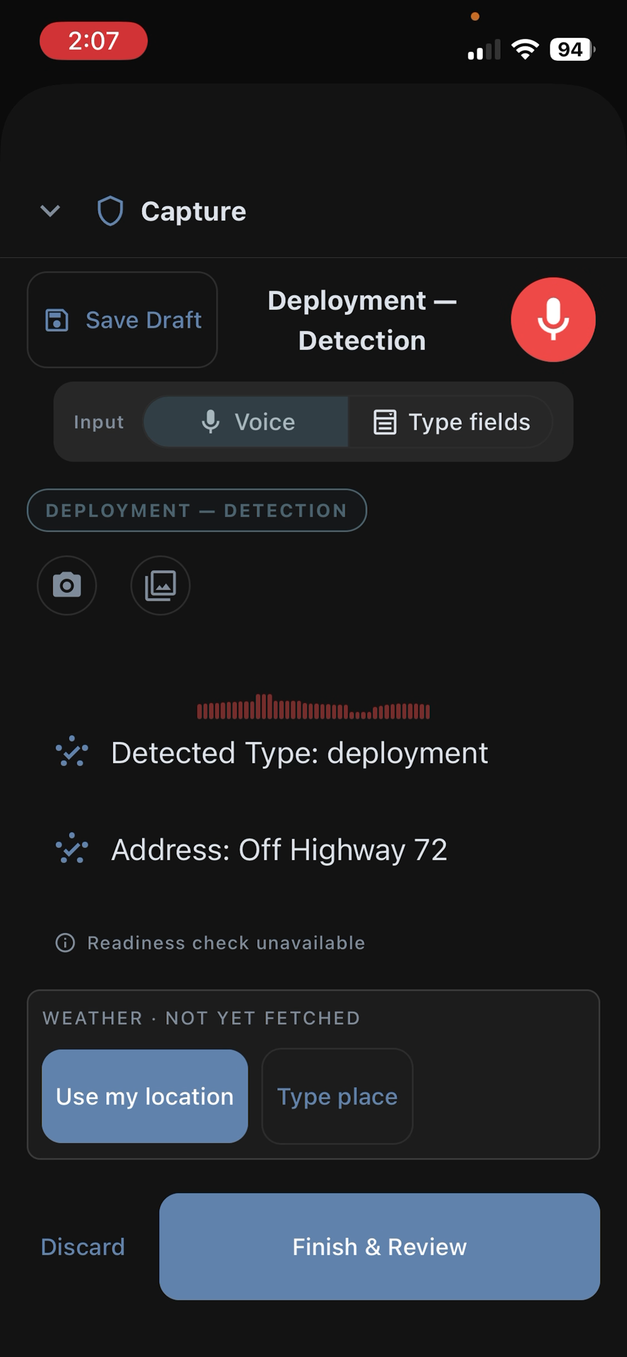 PawTrek voice capture
